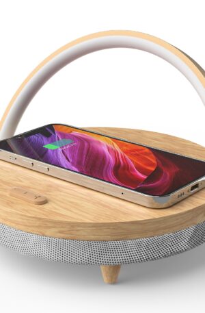 Lámpara Led Cargador Inalámbrico y Altavoz Bluetooth - Smart Pro Bright Lamp™