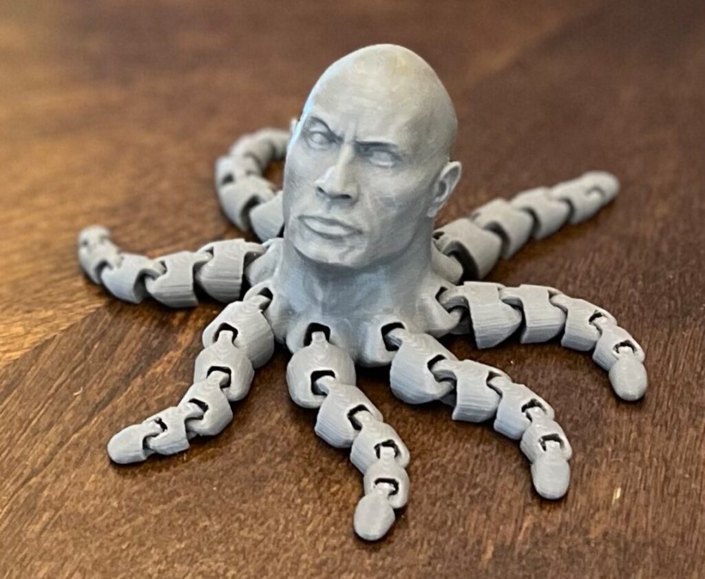 Los modelos 3D más populares de 2023 incluyen el "Rocktopus"