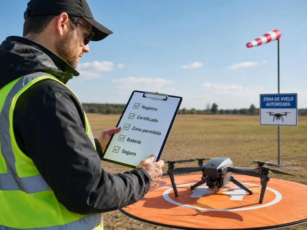Checklist legal para volar un drone
