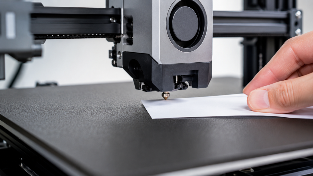 Cómo calibrar una impresora 3d paso a paso: nivelación de cama con hoja de papel
