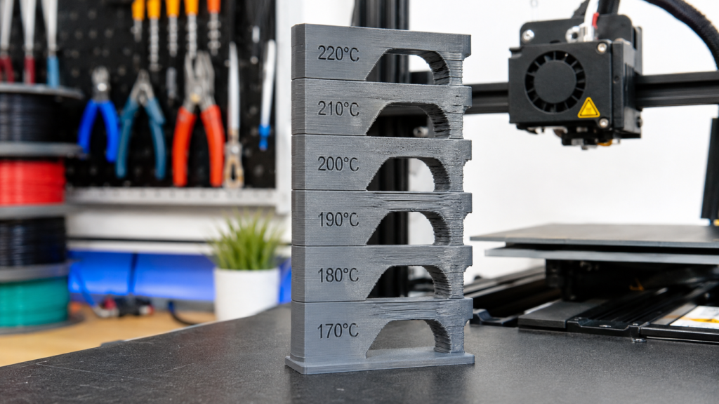 Cómo calibrar una impresora 3d paso a paso: torre de temperatura PLA