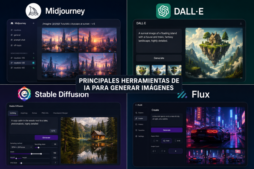 Herramientas de IA para generar imágenes