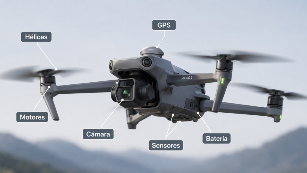 Partes de un drone