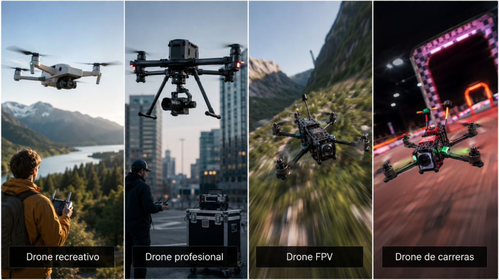 Comparativa de tipos de drones
