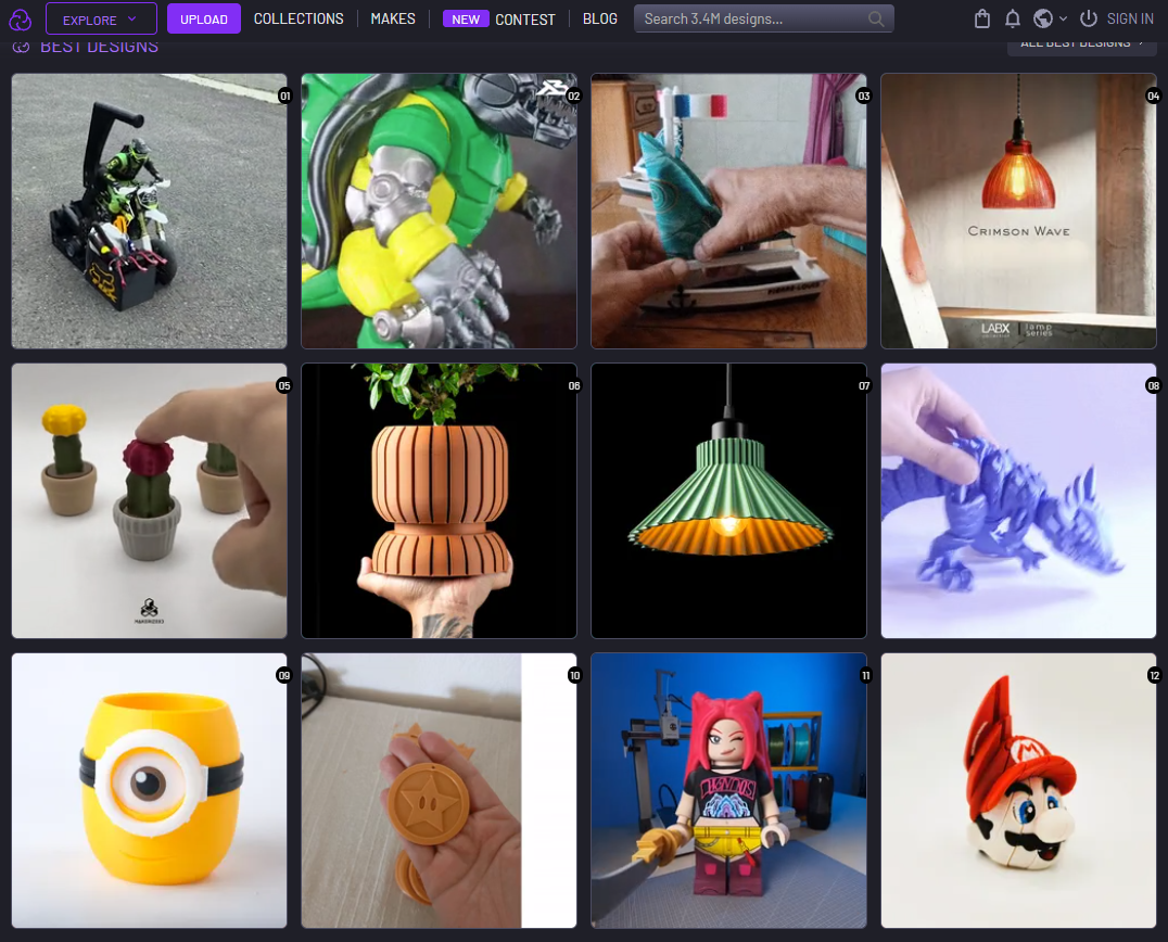 Cults3D mejor plataforma para diseños premium