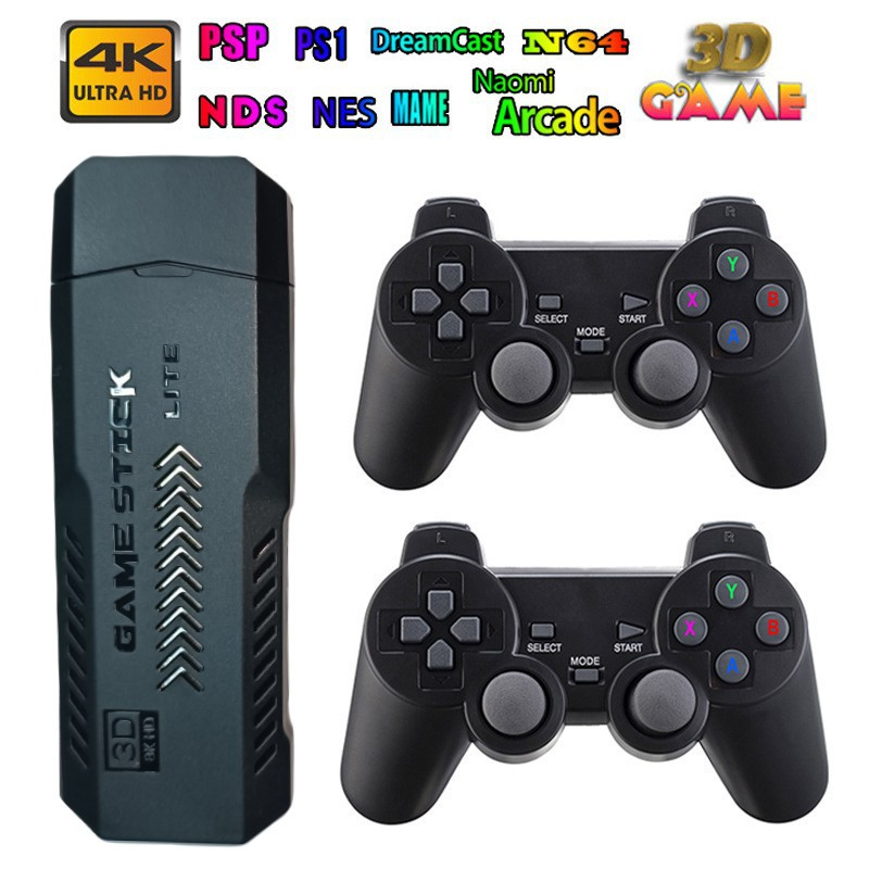 Consola retro HDMI compatible con emuladores clásicos como NES, PS1, Dreamcast, Arcade, N64 y PSP