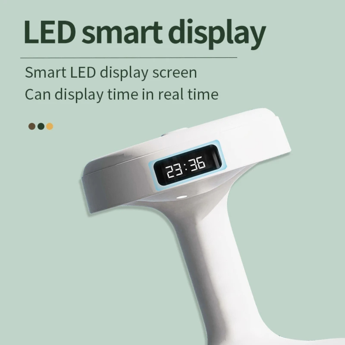 Humidificador con pantalla LED y reloj digital