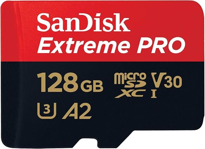 Tarjeta microSD SanDisk Extreme PRO 128 GB para drones