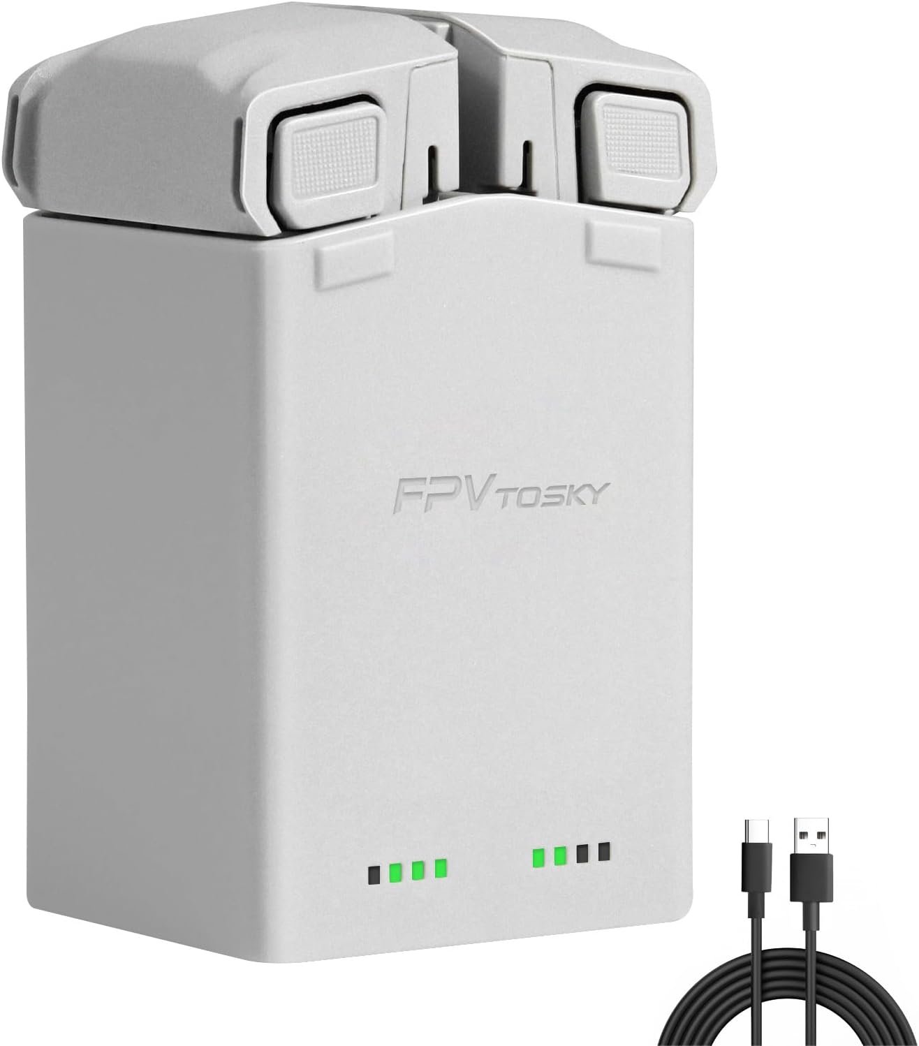 Two-way charging hub for DJI Mini batteries