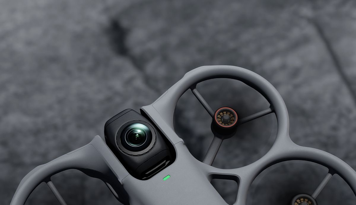 DJI Avata 360 con protección de hélices y detección omnidireccional – foto oficial del fabricante