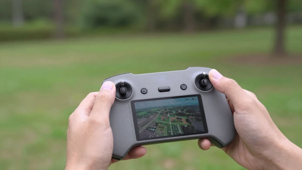 Mando de dron con pantalla integrada, similar al RC Mini filtrado del DJI Neo 3